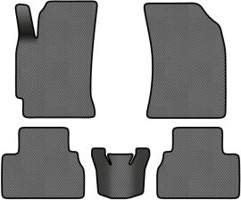 Акція на EVA килимки EVAtech в салон авто для Chevrolet Epica 2006-2012 1 покоління Sedan EU 5 шт Grey/Black від Rozetka