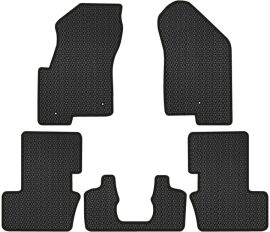 Акція на EVA килимки EVAtech в салон авто для Jeep Patriot (MK74) Restyling (3 clips) 2011-2016 1 покоління SUV USA 5 шт Black від Rozetka