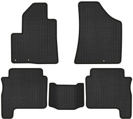 Акція на EVA килимки EVAtech в салон авто для Hyundai Santa FE (CM) Restyling (Hinged Gas Pedal) 7 seats 2010-2012 2 покоління SUV USA 5 шт Black від Rozetka