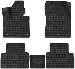 Акція на EVA килимки EVAtech в салон авто для Hyundai Santa FE (TM) 7 seats 2018-2020 4 покоління SUV Korea 5 шт Black від Rozetka