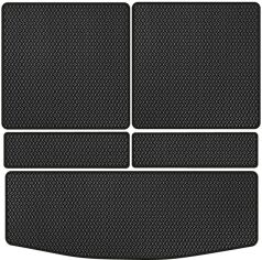 Акція на EVA килимок EVAtech в багажник авто для Mitsubishi Outlander 7 seats 2013+ 3 покоління SUV USA 5 шт Black від Rozetka