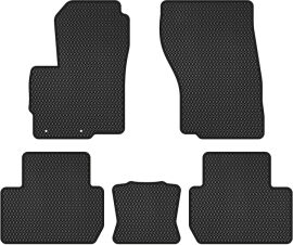 Акція на EVA килимки EVAtech в салон авто для Mitsubishi Outlander 7 seats 2013+ 3 покоління SUV EU 5 шт Black від Rozetka