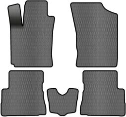 Акція на EVA килимки EVAtech в салон авто для Hyundai Getz 2002-2011 1 покоління Htb EU 5 шт Grey/Black від Rozetka