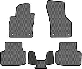 Акція на EVA килимки EVAtech в салон авто для Skoda Octavia A7 AT 2013-2020 3 покоління Combi EU 5 шт Grey/Black від Rozetka