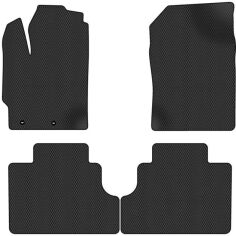 Акція на EVA килимки EVAtech в салон авто для Toyota Yaris (III) (XP13) 3-doors 2011-2020 3 покоління Htb EU 4 шт Black від Rozetka
