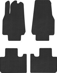 Акція на EVA килимки EVAtech в салон авто для Tesla Model Y 7 seats Restyling 2021+ 1 покоління SUV USA 4 шт Black від Rozetka