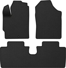 Акція на EVA килимки EVAtech в салон авто для Toyota Yaris (III) (XP13) 5-doors 2011-2020 3 покоління Htb USA 3 шт Black від Rozetka
