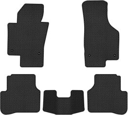 Акція на EVA килимки EVAtech в салон авто для Volkswagen Passat (B6) (without armrest) 2005-2010 6 покоління Sedan EU 5 шт Black від Rozetka