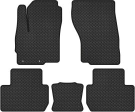 Акція на EVA килимки EVAtech в салон авто для Mitsubishi Outlander 7 seats 2013+ 3 покоління SUV EU 5 шт Black від Rozetka