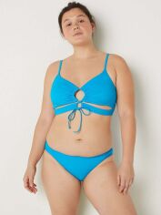 Акція на Нижня частина купальника жіноча Victoria's Secret 545073597 L Блакитна від Rozetka