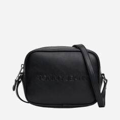 Акція на Сумка крос-боді жіноча маленька Tommy Jeans AW0AW16274-BDS Чорна від Rozetka