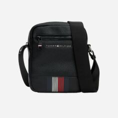 Акція на Сумка планшет чоловіча зі штучної шкіри Tommy Hilfiger AM0AM12484-BDS Чорна від Rozetka