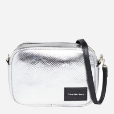 Акція на Сумка крос-боді через плече жіноча Calvin Klein K60K611835-0GN Сіра від Rozetka