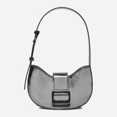 Акція на Сумка багет сідло жіноча Calvin Klein K60K611474-0GU Сіра від Rozetka