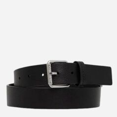 Акція на Ремінь чоловічий з натуральної шкіри Calvin Klein K50K511980-BEH 100 см Чорний від Rozetka