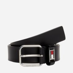 Акція на Ремінь чоловічий з натуральної шкіри Tommy Hilfiger AM0AM12045-BDS 95 см Чорний від Rozetka