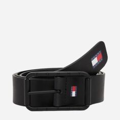 Акція на Ремінь чоловічий з натуральної шкіри Tommy Jeans AM0AM12416-0GJ 100 см Чорний від Rozetka