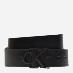 Акція на Ремінь чоловічий шкіряний Calvin Klein Jeans K50K512069-01C 95 см Чорний від Rozetka