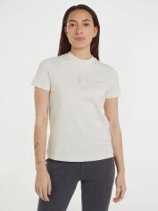 Акція на Футболка бавовняна жіноча Calvin Klein Jeans J20J223908-YBI L Біла від Rozetka