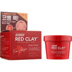 Акція на Маска для лица Missha Amazon Red Clay Pore Mask для очищения пор 110мл від MOYO