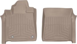 Акція на Комплект автокилимків передніх WeatherTech High Performance Toyota Sequoia (2012-2022) 2 шт Бежевий від Rozetka