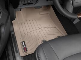 Акція на Килимки автомобільні передні WeatherTech 3D лайнери Lexus LX570 2013 - 2021 Бежеві від Rozetka