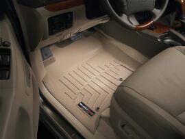 Акція на Коврики автомобільні передні WeatherTech 3D лайнери Lexus GX470 2003 - 2008 Бежеві від Rozetka