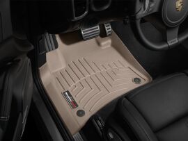 Акція на Комплект автокилимків передніх WeatherTech 3D лайнери Porsche Cayenne (2011-2018) 2 шт. Бежевий від Rozetka