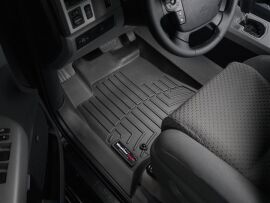 Акція на Комплект автокилимків передніх WeatherTech 3D лайнери Toyota Tundra (2007-2011) 2 шт Чорний від Rozetka