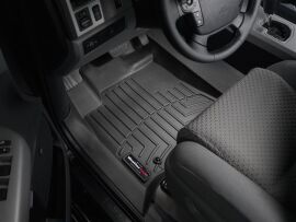 Акція на Комплект автокилимків передніх WeatherTech 3D лайнери Toyota Sequoia (2008-2011) 2 шт Чорний від Rozetka