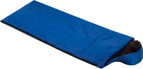 Акція на Спальный мешок одеяло Champion Average с капюшоном Синий (A00262) від Rozetka UA