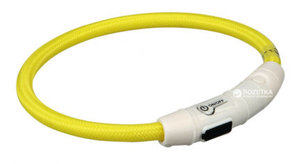 Акція на Ошейник Trixie 12692 светящийся с USB L-XL 65 см 7 мм Желтый (4053032126923) від Rozetka UA