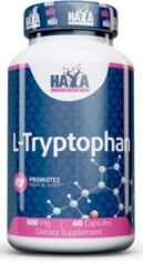 Акція на Haya Labs L-Tryptophan 500 mg Триптофан 60 капсул від Stylus