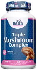 Акція на Haya Labs Triple Mushroom Complex Лечебные грибы комплекс 60 веганских капсул від Stylus