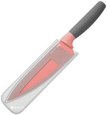 Акція на Кухонный нож BergHOFF Leo Поварской с покрытием 190 мм в чехле Розовый (3950111) від Rozetka UA