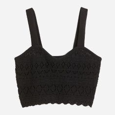 Акція на Топ жіночий H&M XAZ388866UKND S Чорний від Rozetka