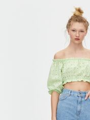 Акція на Топ жіночий Pull & Bear XAZ278708NJEU M Салатовий від Rozetka