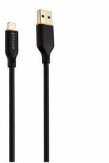 Акція на Proove Usb Cable to Lightning Jelly Silicone 2.4A 1m Black від Stylus