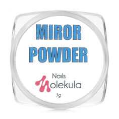 Акція на Дзеркальна пудра для нігтів Nails Molekula Professional Mirror Powder, 21 Бордовий з мерехтінням, 1 г від Eva