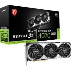 Акція на Видеокарта MSI GeForce RTX 4070 SUPER 12GB GDDR6X VENTUS 3X OC (912-V513-839) від MOYO