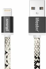 Акція на PlusUs Usb Cable to Lightning LifeStar 1m Snake Bite (LST2004100) від Stylus