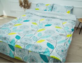 Акція на Комплект постільної білизни Drimota King Size 220x240 см Premium Meadow бавовна від Rozetka