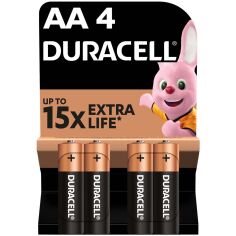 Акція на Щелочные батарейки Duracell AA, 4 шт. в упаковке від Podushka