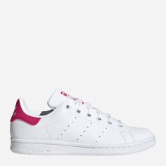 Акція на Підліткові кеди для дівчинки adidas Originals Stan Smith J FX7522 36 (3.5UK) Білі з червоним від Rozetka