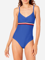 Акція на Суцільний купальник жіночий Tommy Hilfiger 358986684 XL Синій від Rozetka