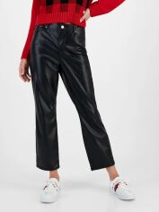 Акція на Штани зі штучної шкіри жіночі Tommy Hilfiger 930815043 26 Чорні від Rozetka