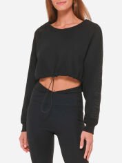 Акція на Світшот утеплений жіночий DKNY 210494117 L Чорний від Rozetka