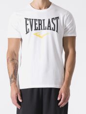 Акція на Футболка бавовняна довга чоловіча Everlast 37M290J86-1100 L Біла з принтом від Rozetka