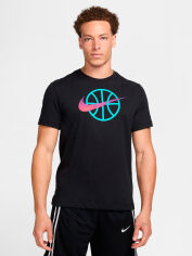 Акція на Футболка чоловіча Nike M Nk Df Tee Oc Dna 2 FZ8091-010 XL Чорна від Rozetka