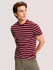 Акція на Футболка бавовняна чоловіча Tommy Hilfiger 514091030 XXL Бордова від Rozetka
